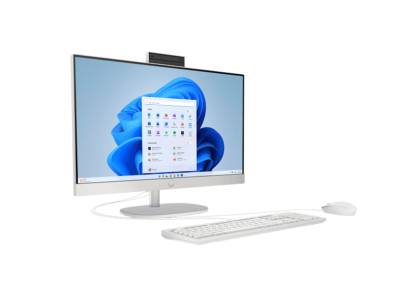 HP 24-cb1137nh All-in-One C36Y4EA - HP All-in-One 24-cr1048nh, INTEL ULTRA 5-125U, 8 GB DDR5-5600, 512 GB PCIe NVMe M.2 SSD, 23.8 FHD IPS, FreeDos 3.0, Shell White, 1 RJ-45, 1 USB Type-C Port, 1 HDMI-out 1.4, HP 125 USB White Wired Mouse/Keyboard, 1yr warranty