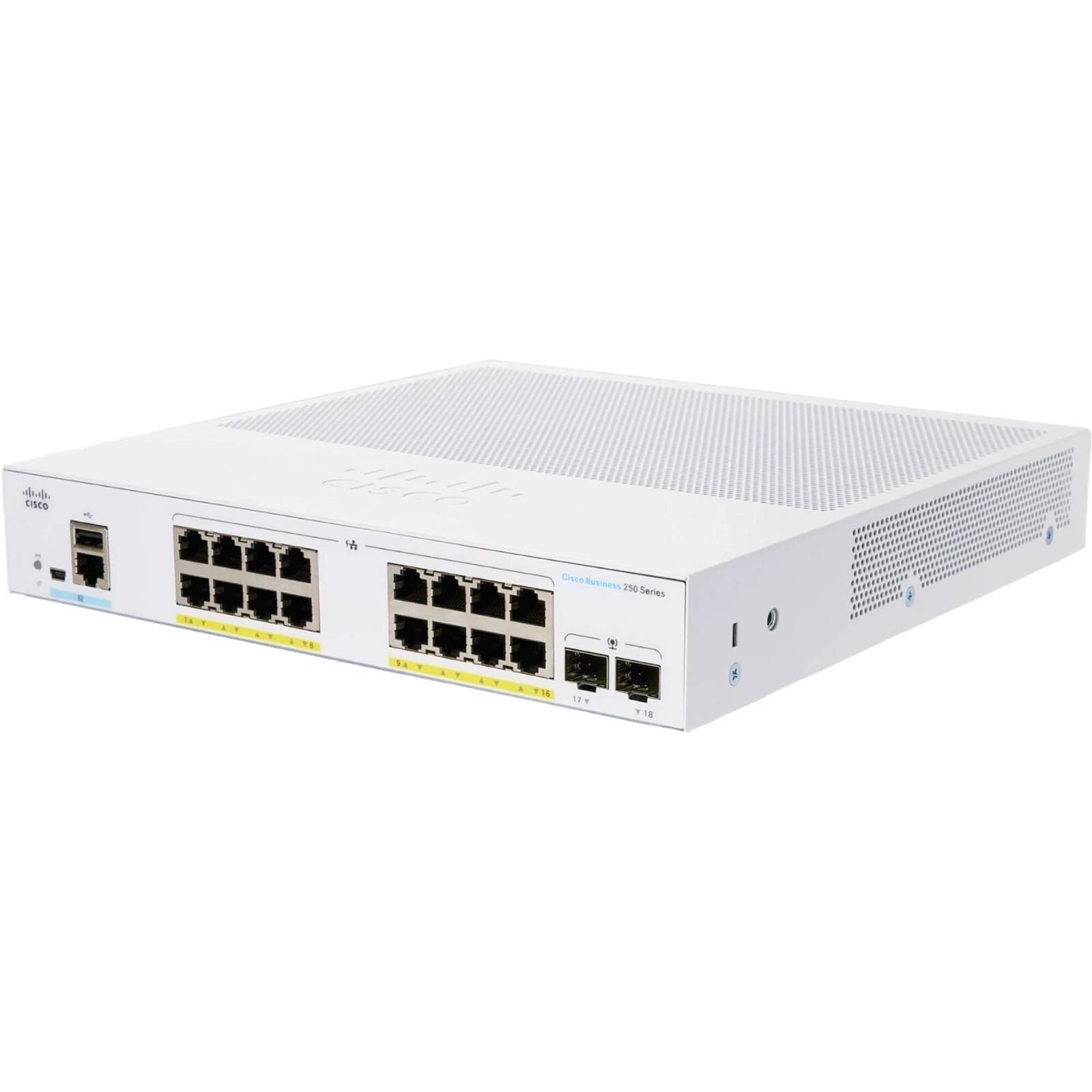 Cisco CBS250-16T-2G-Uk - 16-port Gigabit smart switch