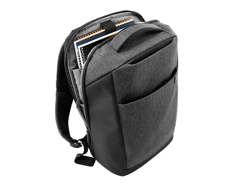 HP Renew Travel 15.6 Laptop Backpack - FITS LAPTOPS UP TO 15.6, WATER-RESISTANT EXTERIOR, PADDED INTERIOR PROTECTION, TROLLEY STRAP, MULTIPLE STORAGE POCKETS, Scratch / Dust Resistant, CHARCOAL
