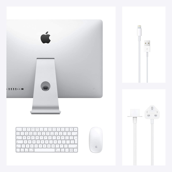 Apple 27" iMac with Retina 5K Display (Mid 2020) 3.8 GHz Intel Core i7 8-Core (10th Gen)8GB of DDR4 RAM - 512GB PCIe SSD 27" 5120 x 2880 IPS Retina 5K Display AMD Radeon Pro 5500 XT (8GB GDDR6) UHS-II SDXC Card Reader 2 x Thunderbolt 3 - 4 x USB 3.0 Type-A Wi-Fi 5 (802.11ac) - Bluetooth 5.0 1 x Gigabit Ethernet Port Magic Keyboard & Magic Mouse 2 Included mac OS MXWV2LL/A - Image 3