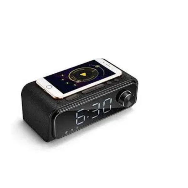 BOOM SPEAKER CLOCK AND WIRELESS CHARGER