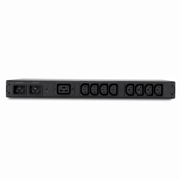 APC RACK ATS 230V 16A C20 IN, (8) C13 (1) C19 OUT