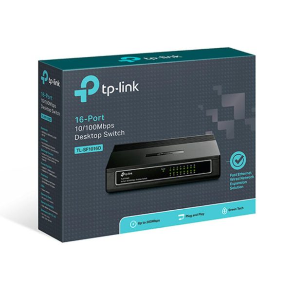 TP-Link 16-Port 10/100Mbps Desktop Switch TL-SF1016D