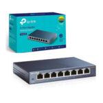 TP-Link 8-Port 10/100/1000Mbps Desktop Network Switch LS108G