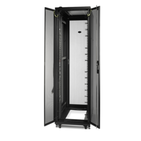 APC NetShelter SV 42U 600mm Wide x 1060mm Deep Enclosure without Sides RAL035 Black, Single Rack Unassembled AR2401G (CC)