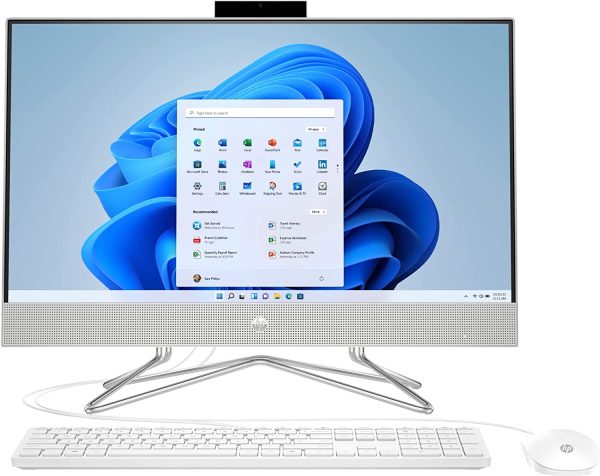 HP AIO 24-dp1056qe (20W59AA#ABA) Core i7-1165G7, 16GB, 1TB HDD SATA + 256GB SSD Storage, 23.8” Touch FHD IPS Display, Webcam, Win11Home, Silver, ENG KBD