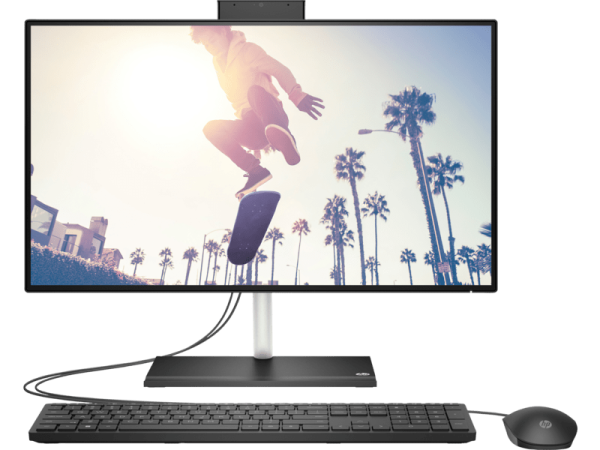 HP AIO 24-cb1026nh (6V340EA) Core™️ i5-1235U, 8GB RAM, 512GB SSD, 23.8” FHD Screen, Webcam, DOS, Jet Black, ENG KBD