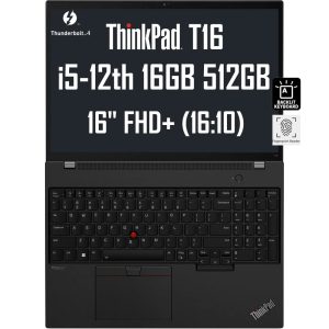 Lenovo ThinkPad T16 G1, 12th gen, Intel core i7, 512gb solid state drive