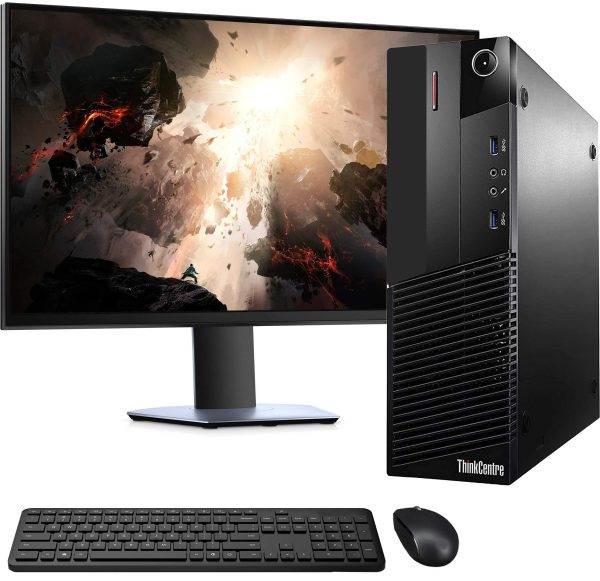 Lenovo think center desktop M93P , Intel core i5, 500gb hard drive, 4gb memory, keyboard, mouse, cpu only, windows 10