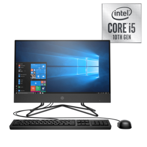 HP 200 G4 21.5 INCHES SCREEN 22 ALL-IN-ONE DESKTOP (9US61EA)INTEL CORE I5 PROCESSOR 10TH GENERATION 4GB RAM, 1TB HARD DRIVE WINDOWS 10